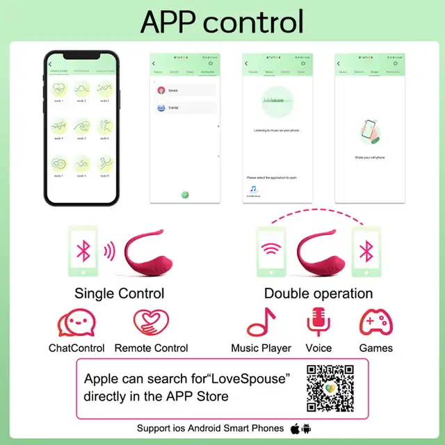 Boys Series - App Love Egg. Wibrujące jajeczko na aplikację, nieskończona przyjemność z wieloma funkcjami