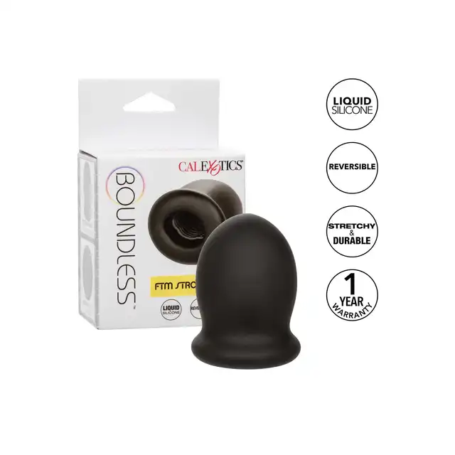 CalExotics - Boundless FTM Stroker 5cm. Masturbator o kieszonkowych wymiarach, ciasny i rozciągliwy materiał o dwóch stymulacyjnych teksturach