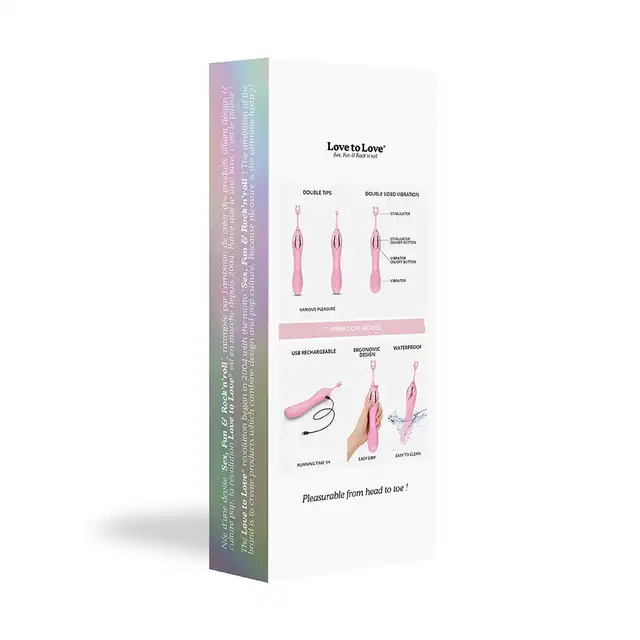 Love to Love - O Mega Pink - dwustronny wibrator - stymulacja łechtaczki, punktu G oraz stref erogennych w jednym! 