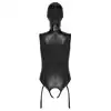 Bad Kitty - Body &amp; Mask L. Ultra eksponujące body w stylu BDSM, otwarte krocze i miseczki w połączeniu z maską na twarz jako ekstrawaganckie połączenie