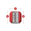 M for Men - Slambox Red. Automatyczny masturbator z funkcją super stymulacyjnych ruchów obrotowych, dyskretne i eleganckie etui