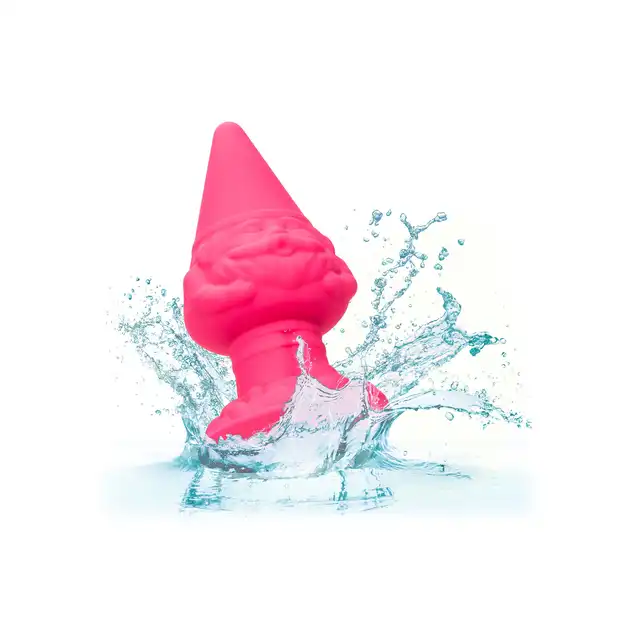 CalExotics - Anal Gnome Butt Plug. Różowy korek analny o unikalnym kształcie krasnala ogrodowego, Twój mały analny przyjaciel