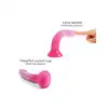 Love to Love - Dildoll Sunrise - dwukolorowe dildo z silikonu z dodatkiem brokatu!