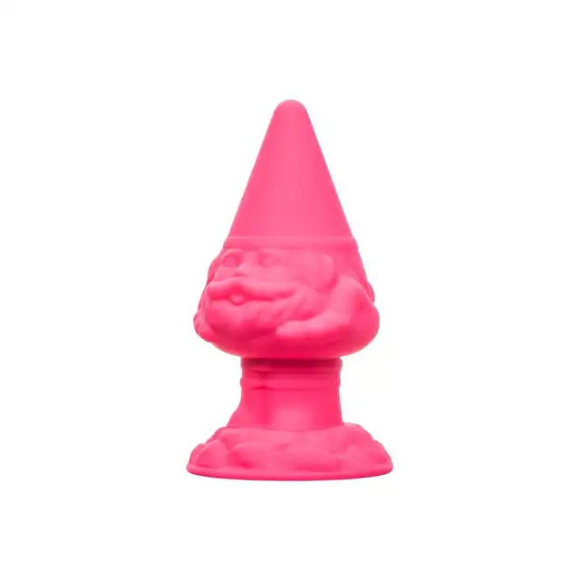 CalExotics - Anal Gnome Butt Plug. Różowy korek analny o unikalnym kształcie krasnala ogrodowego, Twój mały analny przyjaciel