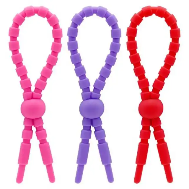 Toyz 4 Lovers -3 Cock rings Elastic Erection kit - zestaw trzech ringów erekcyjnych