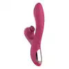 Dream Toys - Essentials Dual G-Spot. Różowy, silikonowy, profilowany wibrator ze stukającym stymulatorem łechtaczki