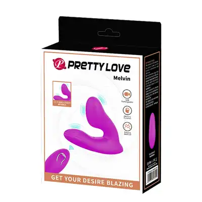 Pretty Love - Melvin. Zaawansowany stymulator punktu G z bezprzewodowym pilotem, precyzyjne zakrzywienie, podwójna stymulacja i 12 funkcji wibracji