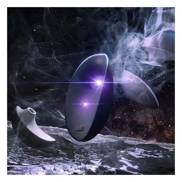 Svakom - Pulse Galaxie Starlight Projector Black. Wibrator do łechtaczki z funkcją stymulacji falami powietrznymi, z projektorem gwiazd