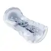 Pretty Love - Transparent Masturbator Pink. Przezroczysty masturbator męski z żebrowaną strukturą i stymulacyjną kulką wewnątrz