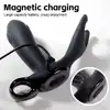 B-Series - Dual Tapping Anal Vibrator USB. Czarny silikonowy masażer prostaty z możliwością stymulacji jąder. Niesamowite doznania