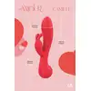 Amour - Rabbit Vibe Camille. Czerwony, elegancki wibrator z króliczkiem i 2 silniczkami o wodoodporności IPX6