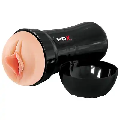 PDX Extreme - Wet Pussies Super Luscious Lips. Super realistyczny masturbator w formie pochwy, całość zamknięta w wygodnym i kompaktowym etui