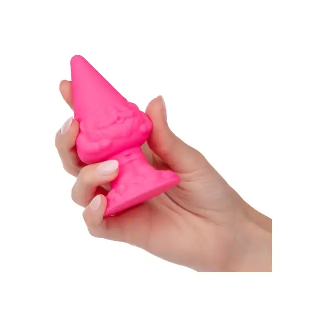 CalExotics - Anal Gnome Butt Plug. Różowy korek analny o unikalnym kształcie krasnala ogrodowego, Twój mały analny przyjaciel