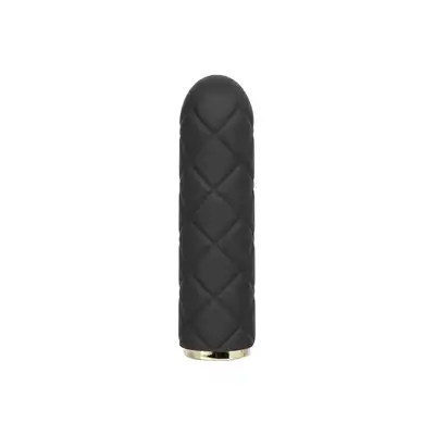 CalExotics - Raven Quilted Seducer. Mini wibrator o pikowanym wykończeniu z 10 ekscytującymi trybami wibracji i funkcją blokady w podróży