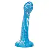 CalExotics - Twisted Bulb Tip Probe Blue. Silikonowe dildo z bulwiastą końcówką dla rozkoszy na wysokim poziomie, odkryj intensywną przyjemność