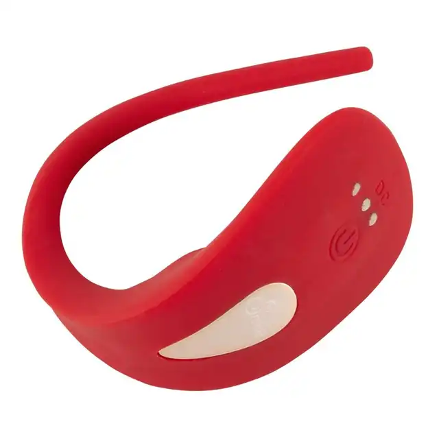 Sweet Smile - RC Slim Panty Vibrator Red. Wibrator bieliźniany, pieści srom, łechtaczkę i odbyt, zapewniając dyskretną przyjemność dzięki 7 trybom wibracji