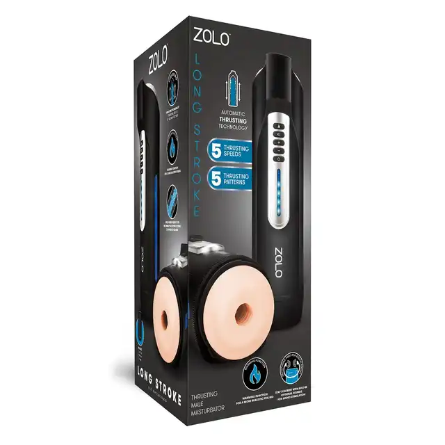 Zolo - Long Stroke - masturbator z opcją pchania oraz podgrzewania! Doznania nie z tej ziemi!