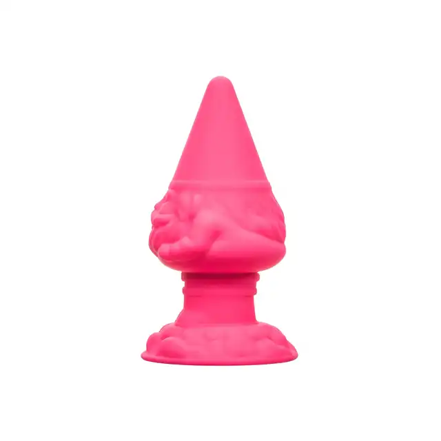 CalExotics - Anal Gnome Butt Plug. Różowy korek analny o unikalnym kształcie krasnala ogrodowego, Twój mały analny przyjaciel