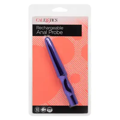 CalExotics - Rechargeable Anal Probe Purple. Smukły wibrator analny o wysokiej intensywności wibracji, satysfakcjonujące doznania