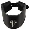 Bad Kitty - Collar black. Szeroka, skórzana obroża z ringiem do przypięcia smyczy, doskonale podkreśla uległość i pokorę w estetycznym stylu