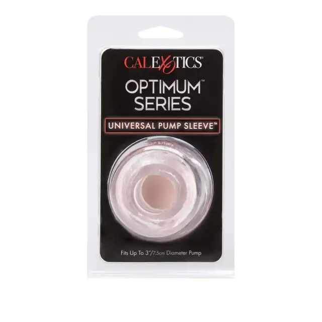 CalExotics - Optimum Series Universal Pump Sleeve Clear. Miękka i elastyczna nakładka na pompke TPR, zapewnia niezrównaną wygodę podczas pompowania tworząc hermetyczne uszczelnienie wokół podstawy