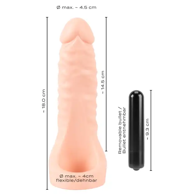 Realistixxx - Double Fucker. Realistyczny strapon męski z ringiem na penisa, idealne dopasowanie do komfortowej podwójnej stymulacji