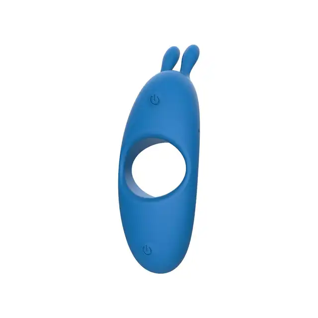 ToyJoy - Super Hero Couples C-Ring. Pierścień erekcyjny, potężne wibracje masującym trzon i jądra i wibrujące uszka stymulujące łechtaczkę