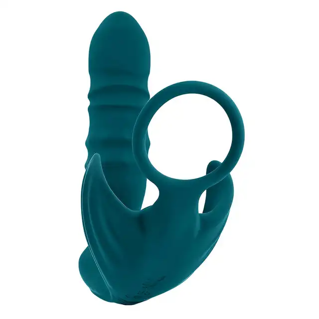 Playboy - Bring It on - wielofunkcyjna zabawka dla Panów! Ring na penisa, wibrujący uchwyt na penisa oraz stymulator analny 
