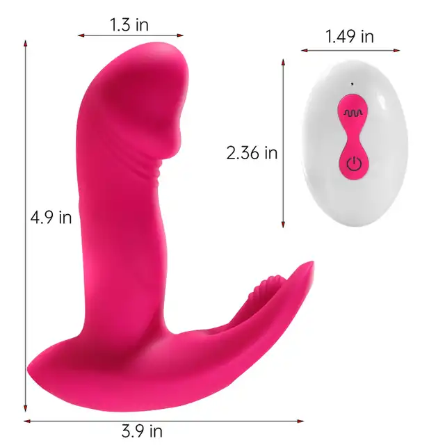 Boys Series - Flicking Wearable Vibrator. Podwójny wibrator z ruchomą główką i ruchomym języczkiem do łechtaczki, różnorodne tryby wibracji i wariacji