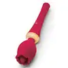 Rosegasm - Bouquet Rose Wand. Czerwona magiczna różdżka w kształcie róży z języczkiem do stymulacji łechtaczki. Zmysłowe i pełne elegancji doznania
