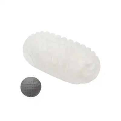 CalExotics - Boundless Squishy Ball Stroker Grey. Dwustronny masturbator, odkryj nieskończoną przyjemność w Twoich rękach z dwustronnym designem i wyjmowaną kulką
