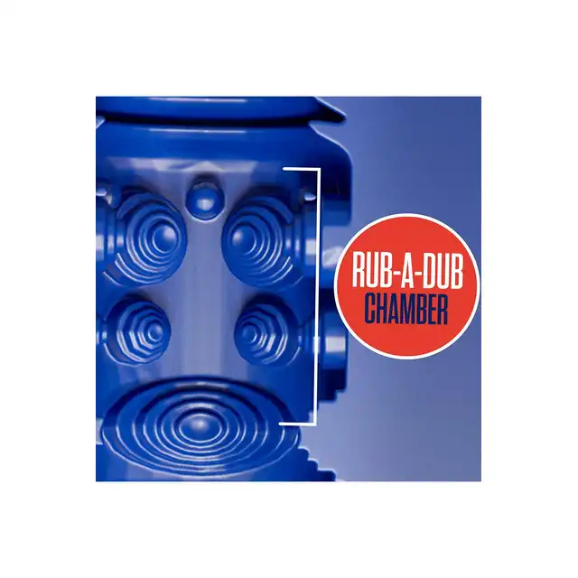 Blush - Rize Turbine Stroker Blue. Dwustronny masturbator kieszonkowy o wyjątkowych strukturach stymulacyjnych