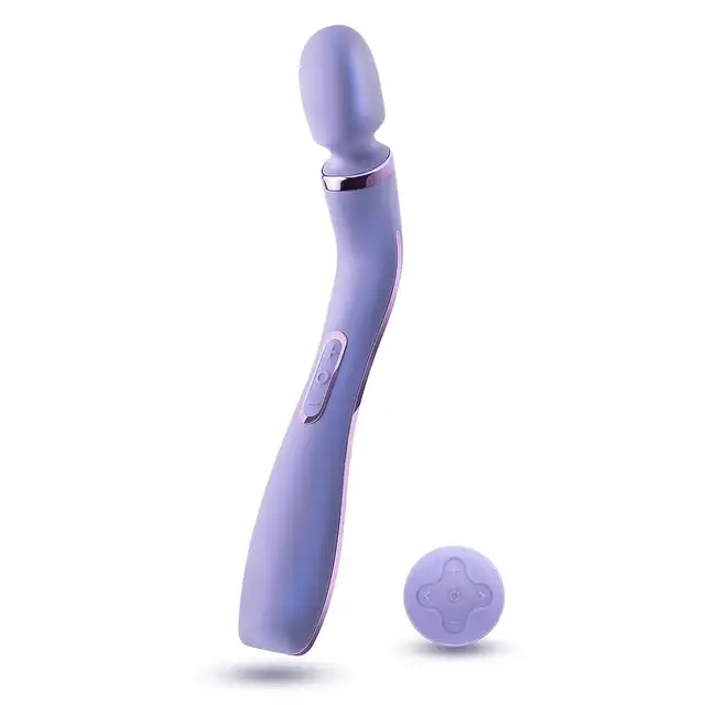Wellness - Eternal Wand Purple. Silikonowa, lawendowa magiczna różdżka na pilota bezprzewodowego. Niesamowite doznania z 10 trybami wibracji