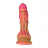 Toyz 4 Lovers - Monster Maga Mc Cock - wielokolorowe dildo potwora z przyssawką 