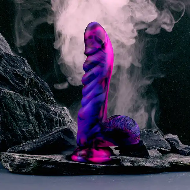 Toyz 4 Lovers - Monster Malefiga - wielokolorowe dildo potwora z mocną przyssawką