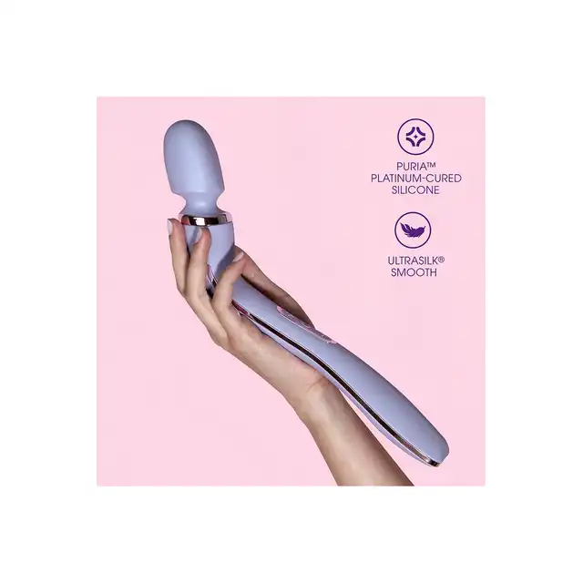 Wellness - Eternal Wand Purple. Silikonowa, lawendowa magiczna różdżka na pilota bezprzewodowego. Niesamowite doznania z 10 trybami wibracji