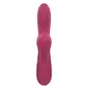 Dream Toys - Essentials Dual G-Spot. Różowy, silikonowy, profilowany wibrator ze stukającym stymulatorem łechtaczki