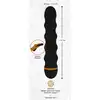 Bendy - Wavy Vibrator Black. Elastyczny wibrator rowkowy z miękką fakturą, 20 trybami wibracji, oferujący intensywną stymulację
