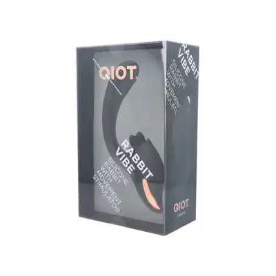Qiot - Rabbit Vibe. Ergonomiczny wibrator do punktu G z dodatkowym ruchomym stymulatorem łechtaczki, dwa intensywne i niezależne silniki