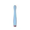 Bseries -  Dual Vibrator Light Blue. Smukły wibrator do stymulacji punktu G i łechtaczki, podwójna stymulacja 