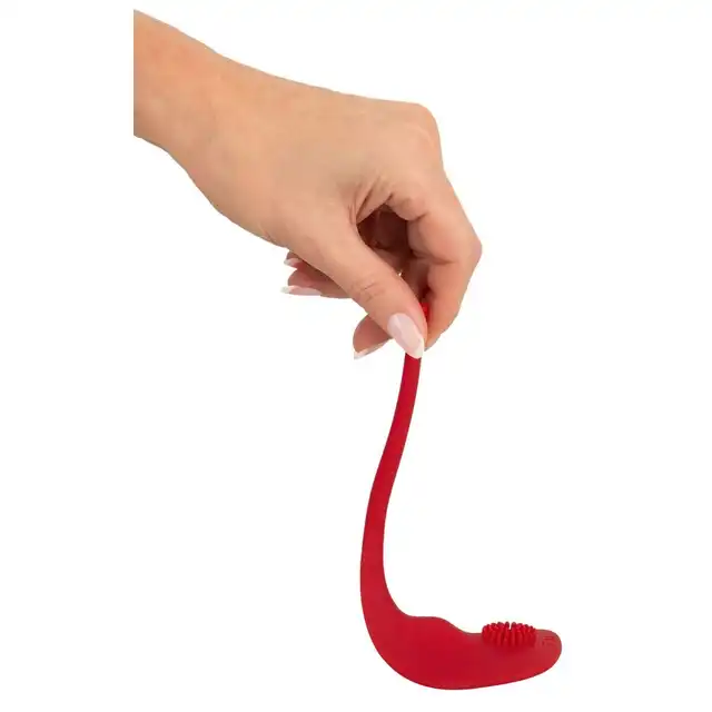 Sweet Smile - RC Slim Panty Vibrator Red. Wibrator bieliźniany, pieści srom, łechtaczkę i odbyt, zapewniając dyskretną przyjemność dzięki 7 trybom wibracji