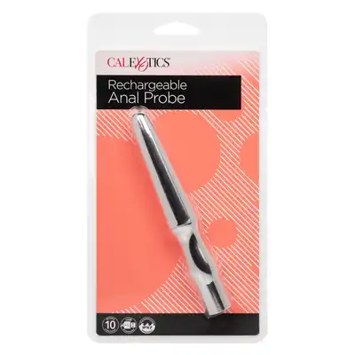 CalExotics - Rechargeable Anal Probe Silver. Smukły wibrator analny o wysokiej intensywności wibracji, satysfakcjonujące doznania