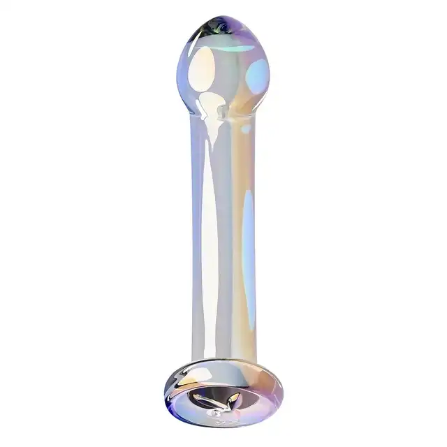 Playboy - Jewels King. Kryształowe szklane dildo o idealnie stymulującej krzywiźnie, imponujący rozmiar i ergonomiczna konstrukcja