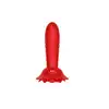 Boys Series - Rose Thrusting Anal Plug. Wibrujący korek analny z funkcją ruchu posuwistego, elegancki design róży