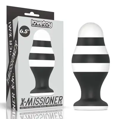 Lovetoy - X-Missioner 6,5" Butt Plug - duża wtyczka analna z przyssawką. Silikon medyczny 