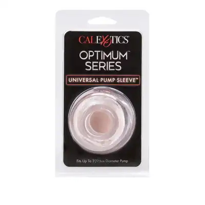CalExotics - Optimum Series Universal Pump Sleeve Clear. Miękka i elastyczna nakładka na pompke TPR, zapewnia niezrównaną wygodę podczas pompowania tworząc hermetyczne uszczelnienie wokół podstawy