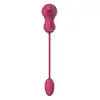 Dreamtoys - Flexible Dual Stimulator. Niesamowity różowy pulsujący stymulator łechtaczki z wibrującym jajeczkiem, podwójna przyjemność
