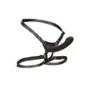 CalExotics - Boundless Rechargeable Harness. Wibrujący strapon z regulowaną uprzężą na biodra i uda, wielofunkcyjna przygoda pełna intensywnych wrażeń
