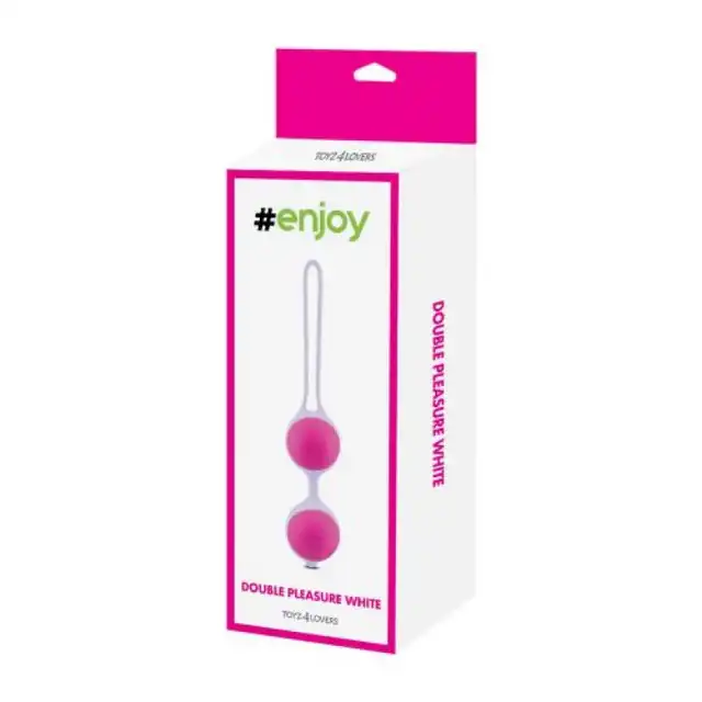 Toyz 4 Lovers- Palline double pleasure white - podwójne kulki Gejszy, idealne do ćwiczeń mięśni Kegla 