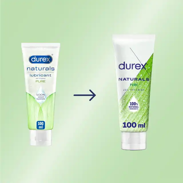 Durex - Naturals Pure 100 ml. Wodny lubrykant nawilżający do miejsc intymnych, delikatna formuła